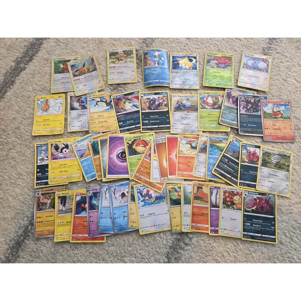 49 Pokemon Card Lot + Holo/Reverse Holo